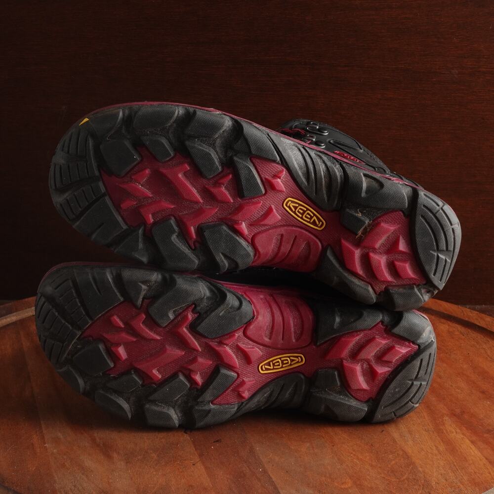 Keen Boots WMS SZ 9 Gray Liberty Ridge Waterproof Leather Hiking Outdoor MiUSA - Picture 13 of 16